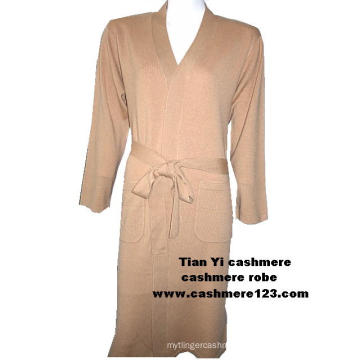 Cashmere Knit Bath Robe